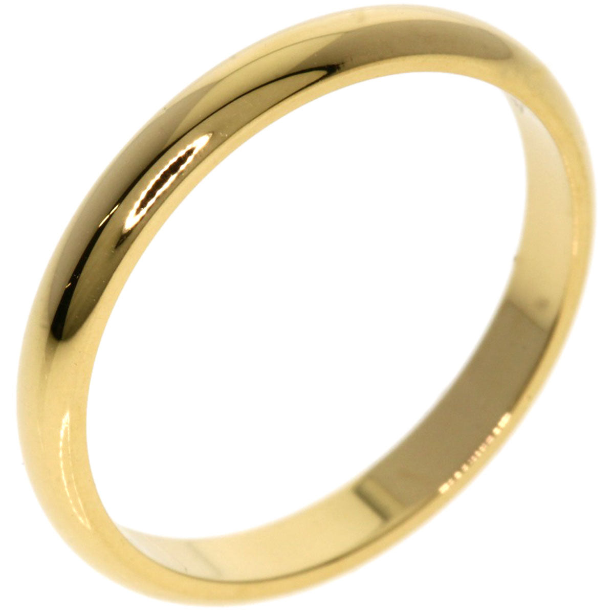 CARTIER Classic Band #49 Ring K18 Yellow Gold Ladies [Used]