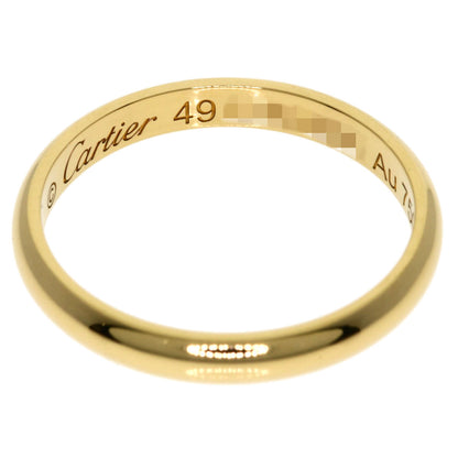 CARTIER Classic Band #49 Ring K18 Yellow Gold Ladies [Used]