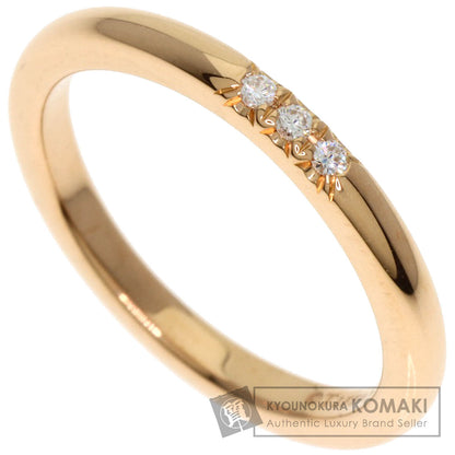 TIFFANY&Co. Forever Wedding 3P Diamond Ring K18 Pink Gold Ladies [Used]