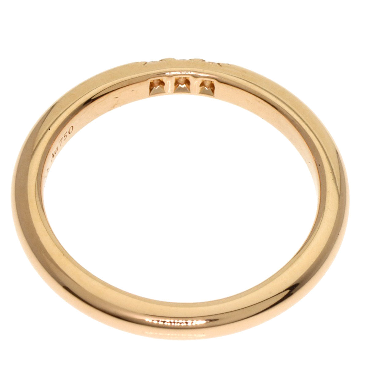 TIFFANY&Co. Forever Wedding 3P Diamond Ring K18 Pink Gold Ladies [Used]