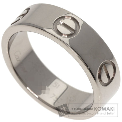 CARTIER love ring #51 Ring K18 White Gold Ladies [Used]