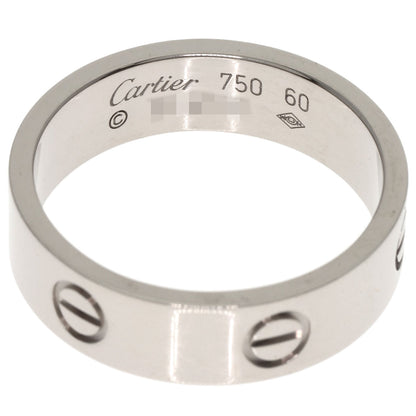 CARTIER   love ring #60 Ring  K18 White Gold unisex [Used]