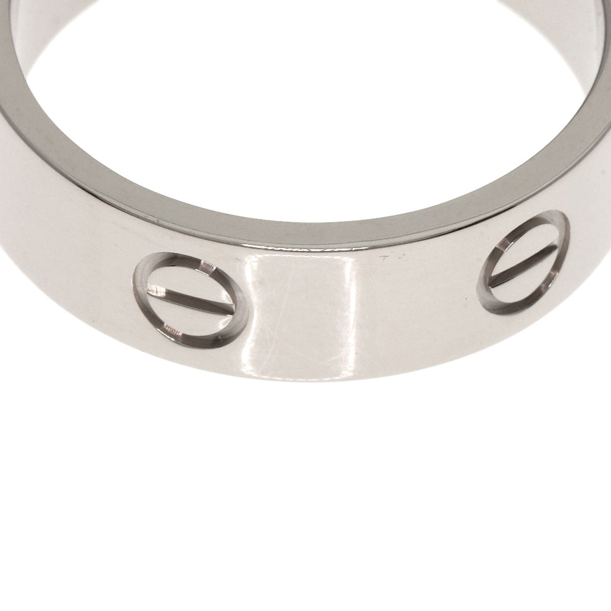 CARTIER   love ring #60 Ring  K18 White Gold unisex [Used]