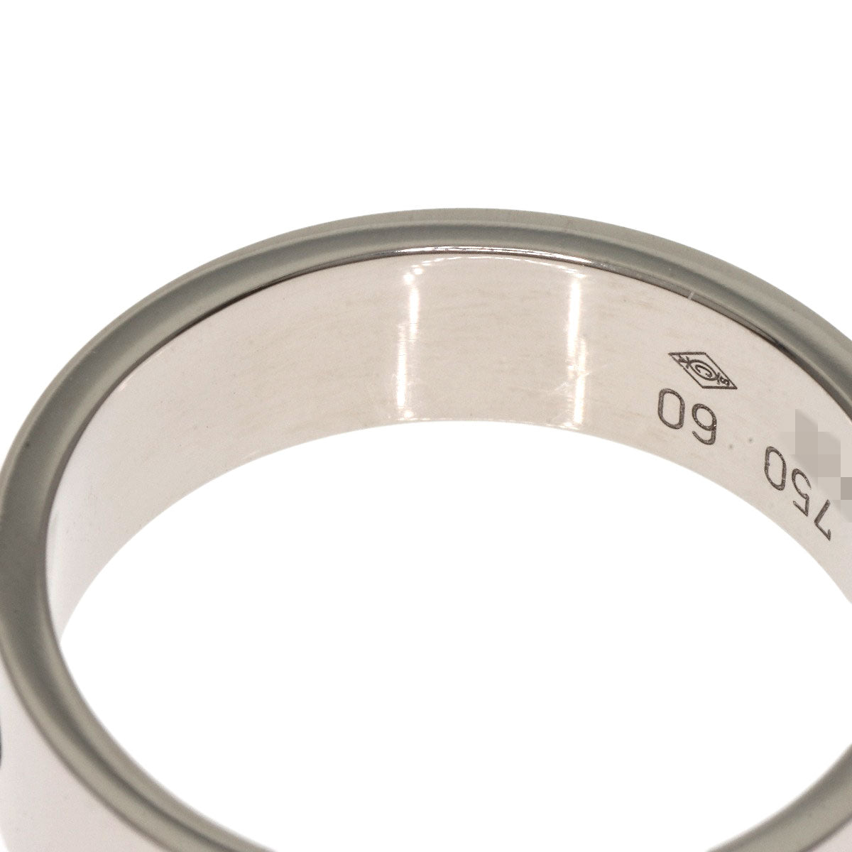 CARTIER   love ring #60 Ring  K18 White Gold unisex [Used]
