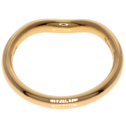 TIFFANY&Co. Curved band Diamond Ring K18 Pink Gold Ladies [Used]