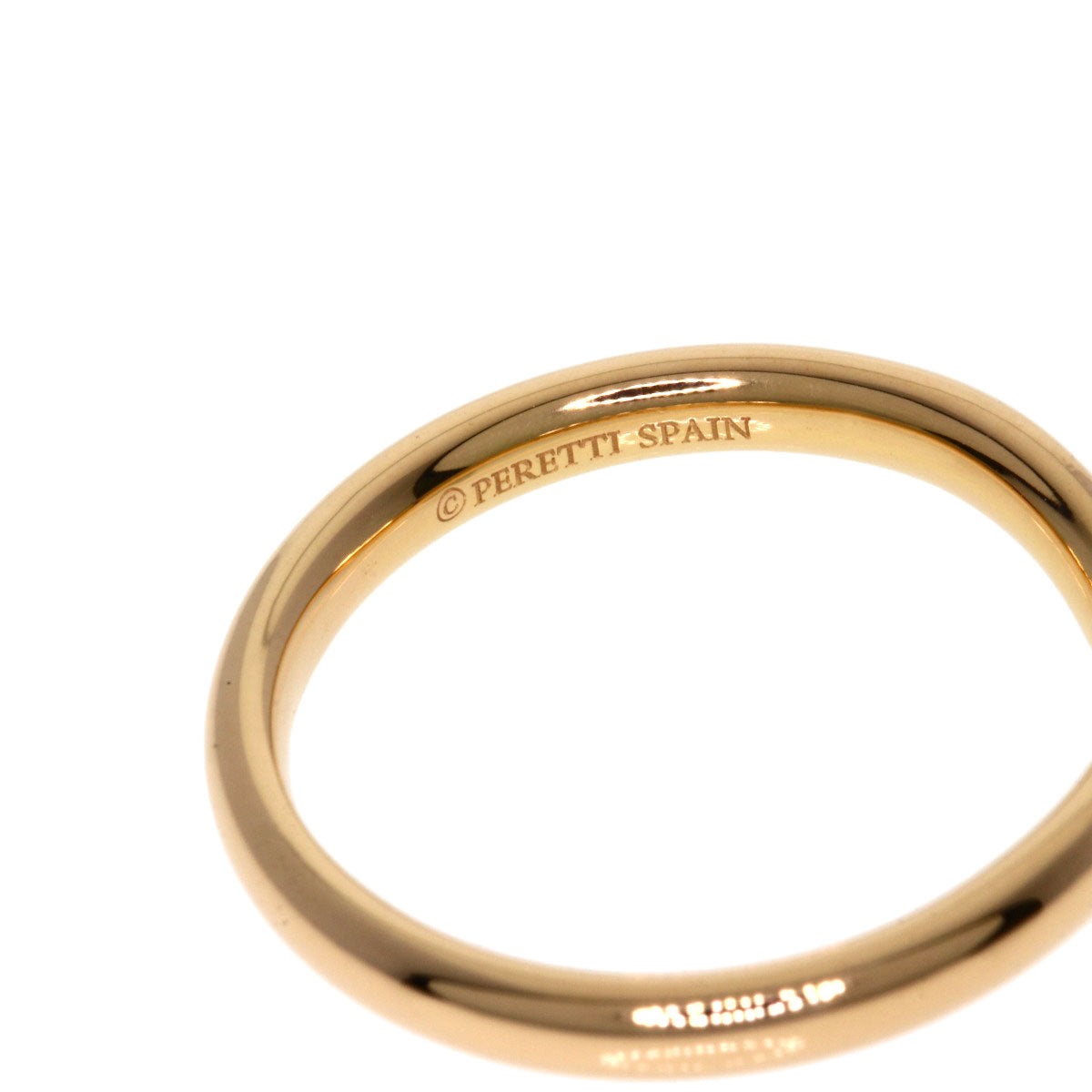 TIFFANY&Co. Curved band Diamond Ring K18 Pink Gold Ladies [Used]