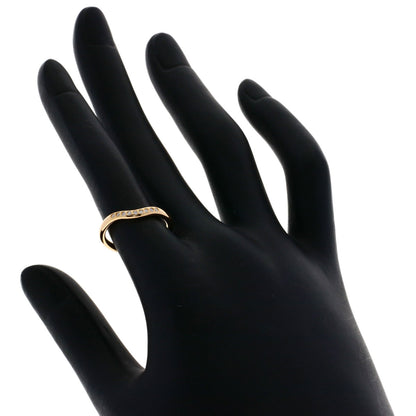 TIFFANY&Co. Curved band Diamond Ring K18 Pink Gold Ladies [Used]