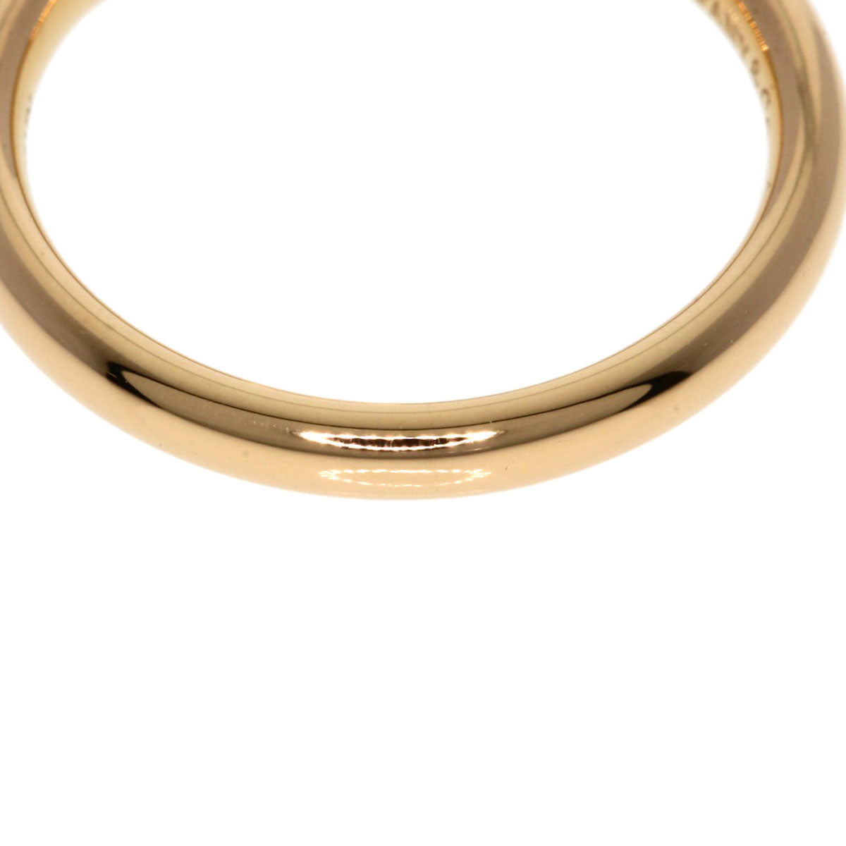 TIFFANY&Co. Curved band Diamond Ring K18 Pink Gold Ladies [Used]