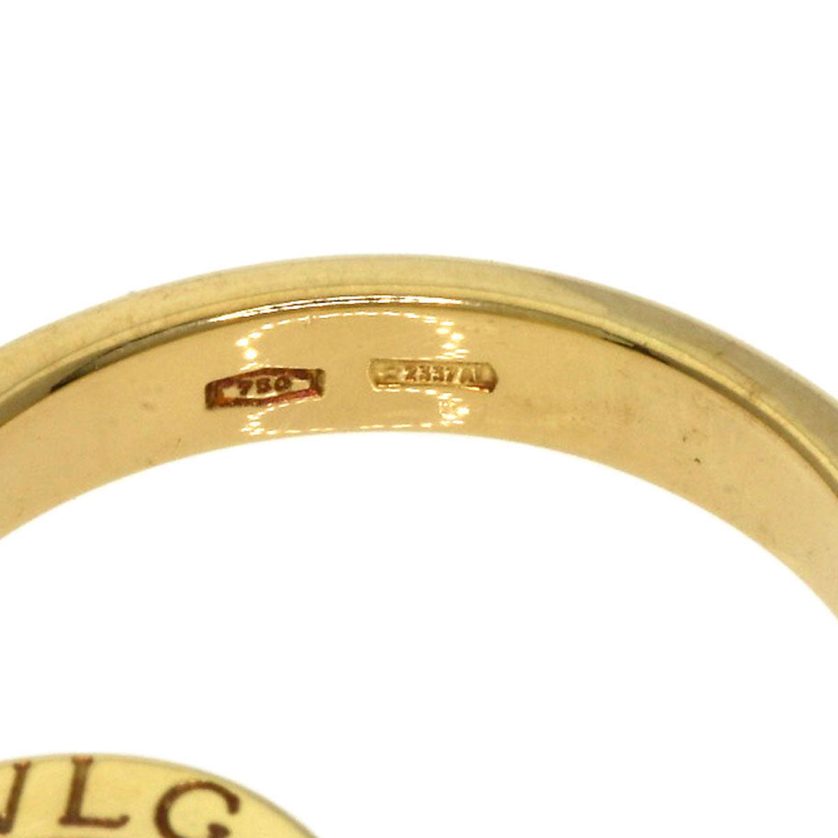 BVLGARI   BVLGARI BVLGARI Flip Coral Onyx Ring  K18 Yellow Gold Ladies [Used]