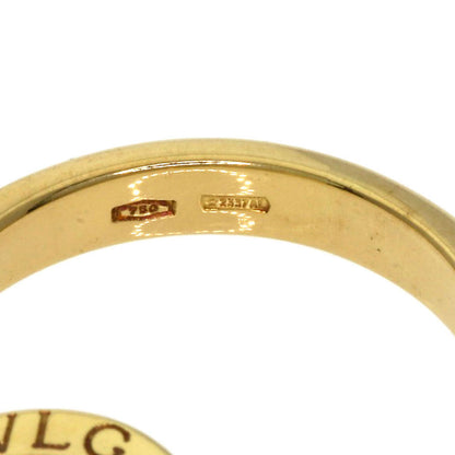 BVLGARI   BVLGARI BVLGARI Flip Coral Onyx Ring  K18 Yellow Gold Ladies [Used]