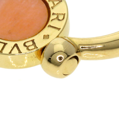 BVLGARI   BVLGARI BVLGARI Flip Coral Onyx Ring  K18 Yellow Gold Ladies [Used]
