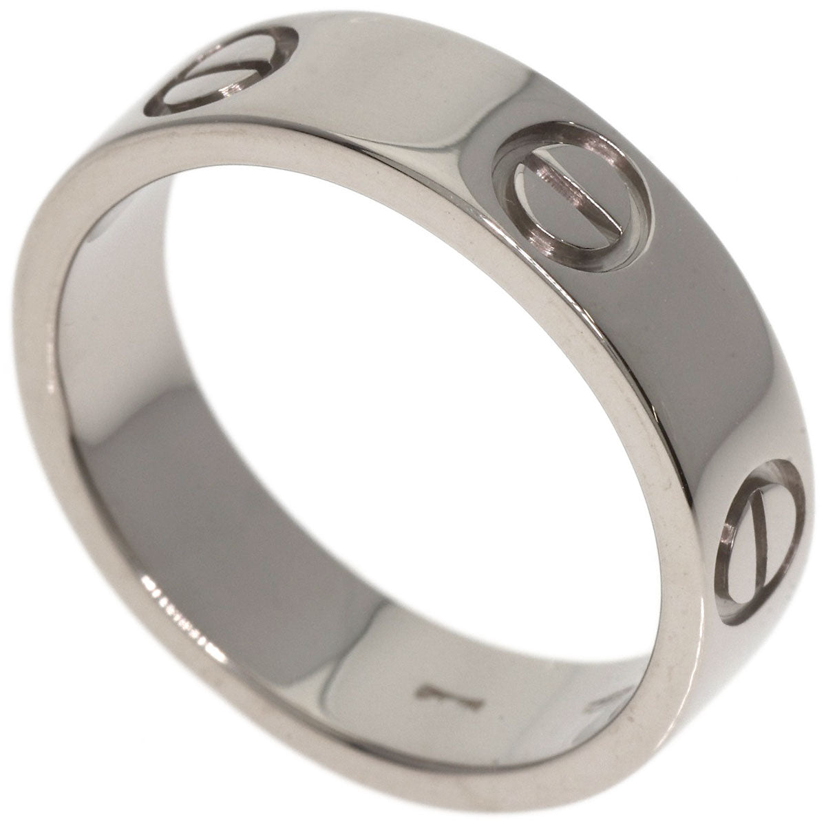 CARTIER love ring #54 Ring K18 White Gold Ladies [Used]