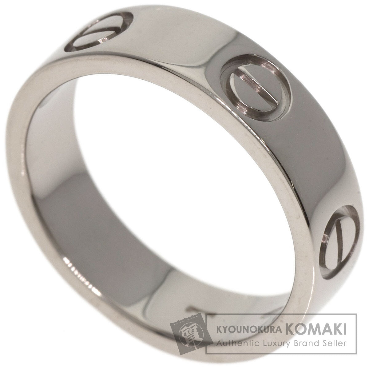 CARTIER love ring #54 Ring K18 White Gold Ladies [Used]