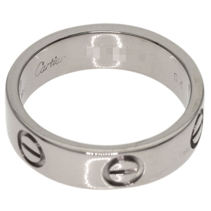 CARTIER love ring #54 Ring K18 White Gold Ladies [Used]
