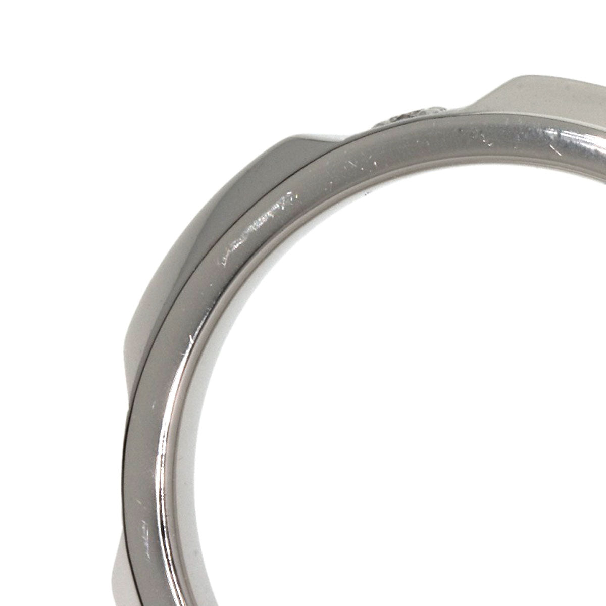 TIFFANY&Co.   True Band Ring Diamond Ring  Platinum PT950 Ladies [Used]