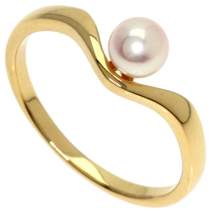 MIKIMOTO Pearl Pearl Ring K18 Yellow Gold Ladies [Used]