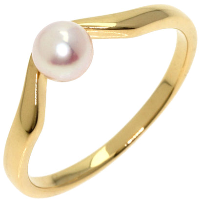 MIKIMOTO Pearl Pearl Ring K18 Yellow Gold Ladies [Used]
