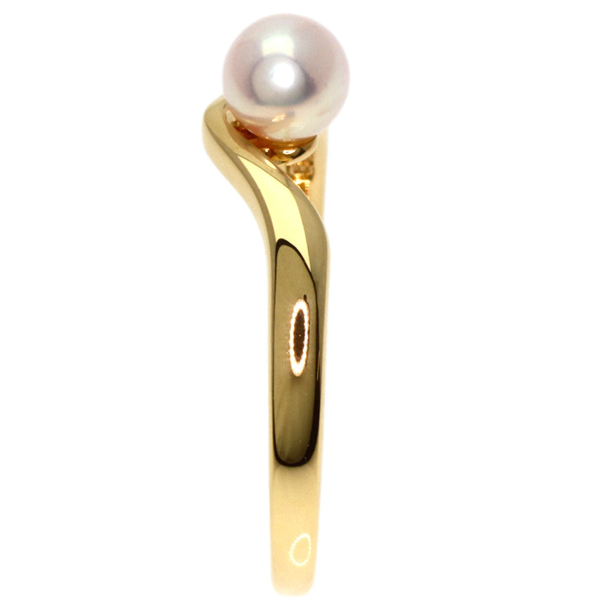 MIKIMOTO Pearl Pearl Ring K18 Yellow Gold Ladies [Used]