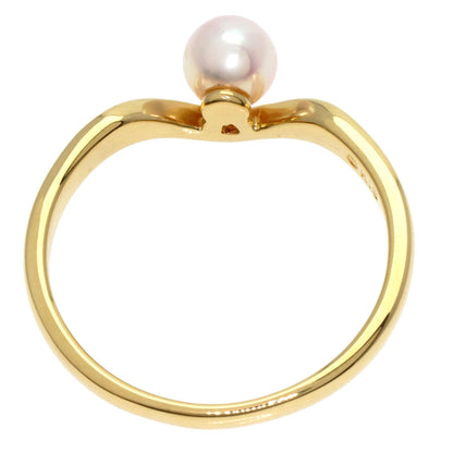 MIKIMOTO Pearl Pearl Ring K18 Yellow Gold Ladies [Used]