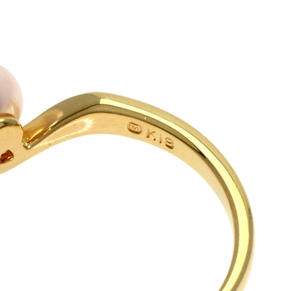 MIKIMOTO Pearl Pearl Ring K18 Yellow Gold Ladies [Used]