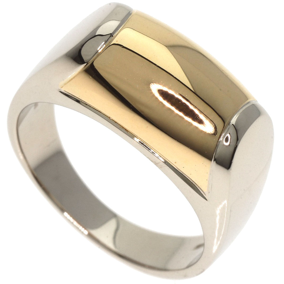 BVLGARI   Tromket Ring  K18 White Gold 18K Yellow GoldLadies [Used]