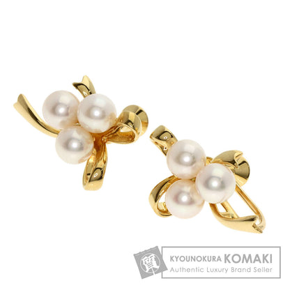 MIKIMOTO Pearl Pearl Earring K18 Yellow Gold Ladies [Used]