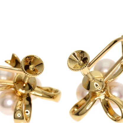 MIKIMOTO Pearl Pearl Earring K18 Yellow Gold Ladies [Used]