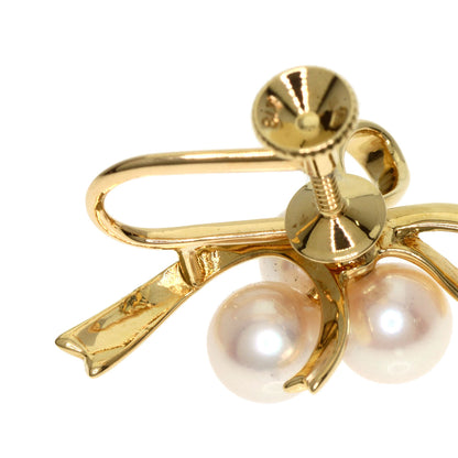 MIKIMOTO Pearl Pearl Earring K18 Yellow Gold Ladies [Used]