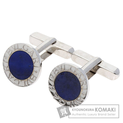 BVLGARI BVLGARI BVLGARI Lapis Lazuli & Azure stone cuffs K18 White Gold mens [Used]