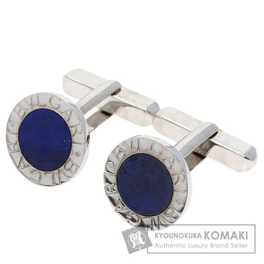 BVLGARI BVLGARI BVLGARI Lapis Lazuli & Azure stone cuffs K18 White Gold mens [Used]
