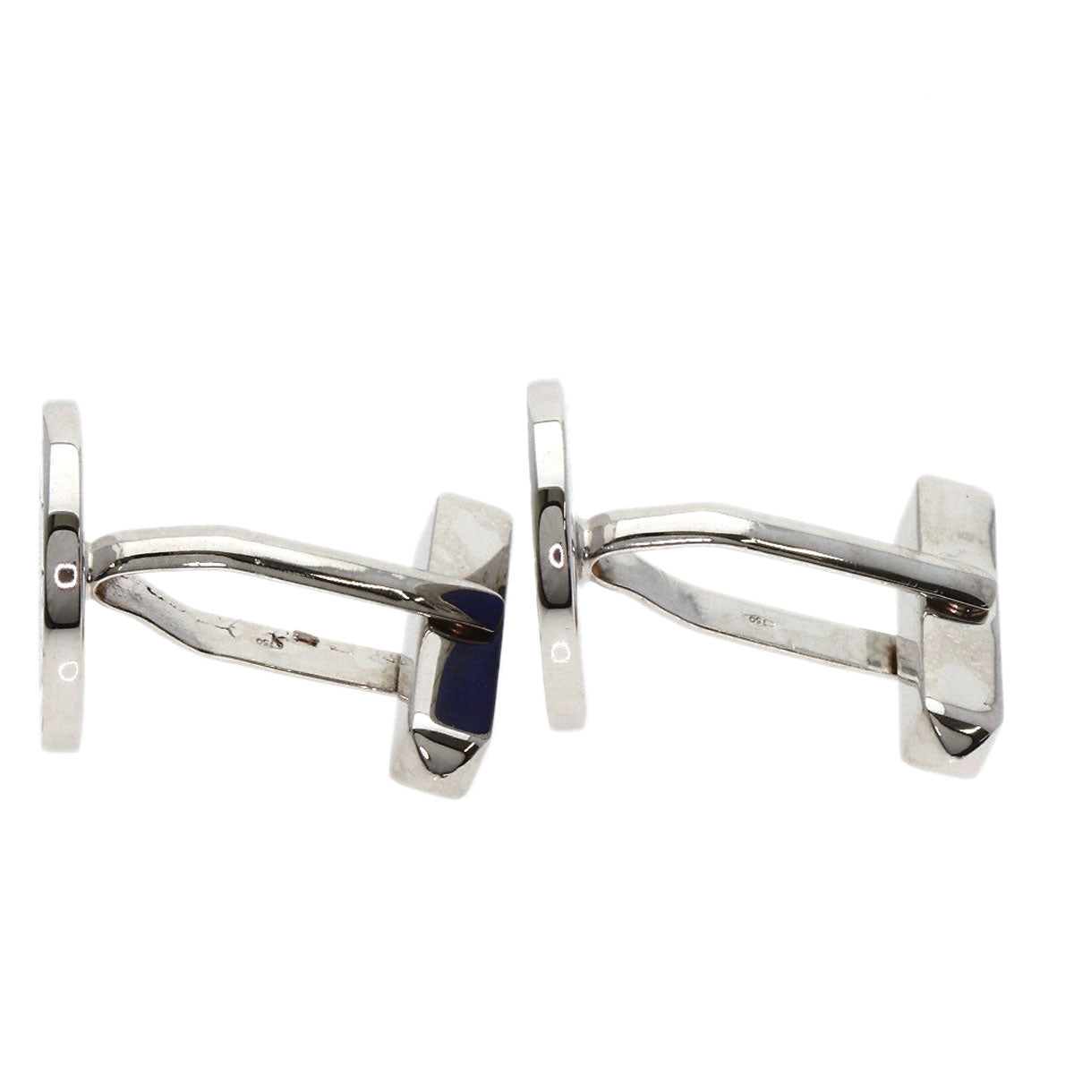 BVLGARI BVLGARI BVLGARI Lapis Lazuli & Azure stone cuffs K18 White Gold mens [Used]