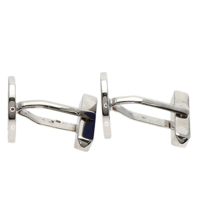 BVLGARI BVLGARI BVLGARI Lapis Lazuli & Azure stone cuffs K18 White Gold mens [Used]