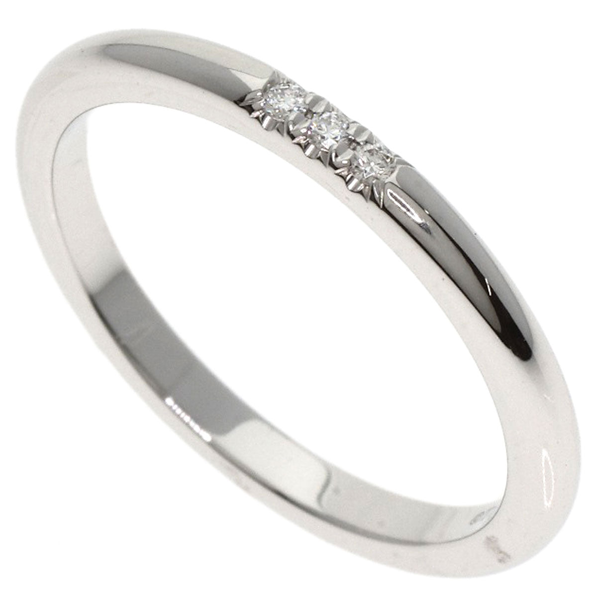 TIFFANY&Co.   Forever Wedding Band Ring 3P Diamond Ring  Platinum PT950 Ladies [Used]