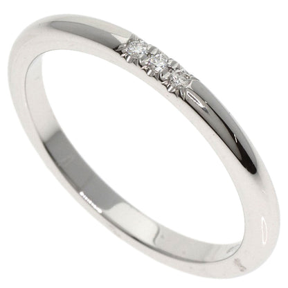 TIFFANY&Co.   Forever Wedding Band Ring 3P Diamond Ring  Platinum PT950 Ladies [Used]