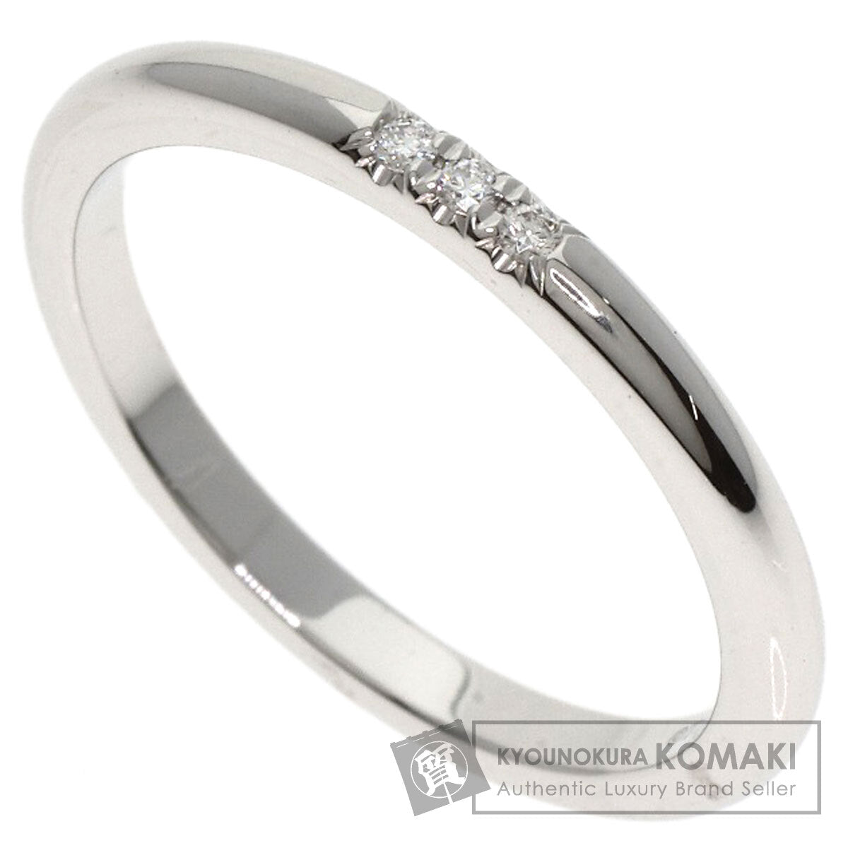TIFFANY&Co.   Forever Wedding Band Ring 3P Diamond Ring  Platinum PT950 Ladies [Used]