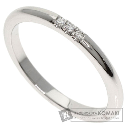 TIFFANY&Co.   Forever Wedding Band Ring 3P Diamond Ring  Platinum PT950 Ladies [Used]