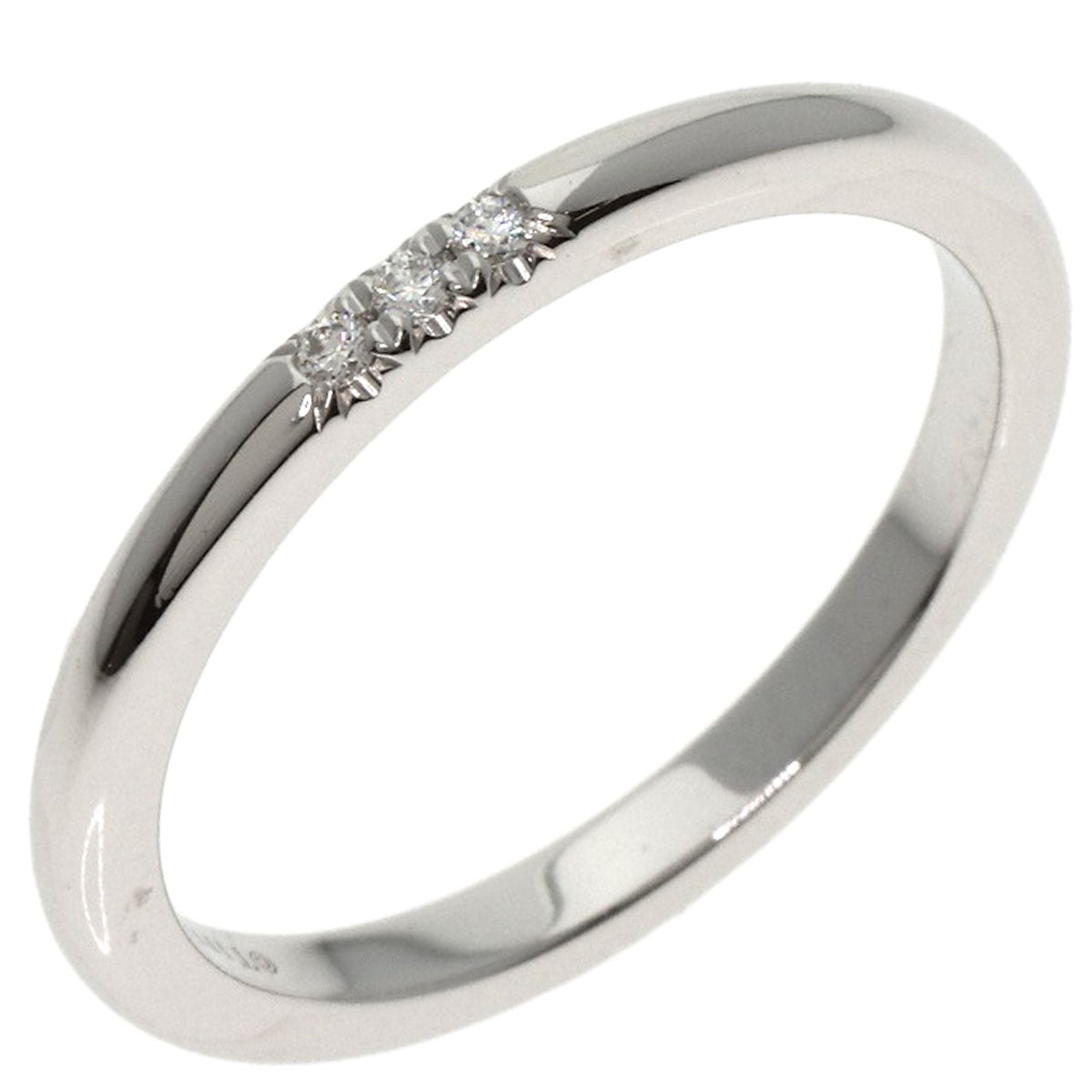 TIFFANY&Co.   Forever Wedding Band Ring 3P Diamond Ring  Platinum PT950 Ladies [Used]