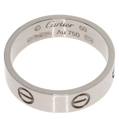 CARTIER love ring #60 Ring K18 White Gold Ladies [Used]