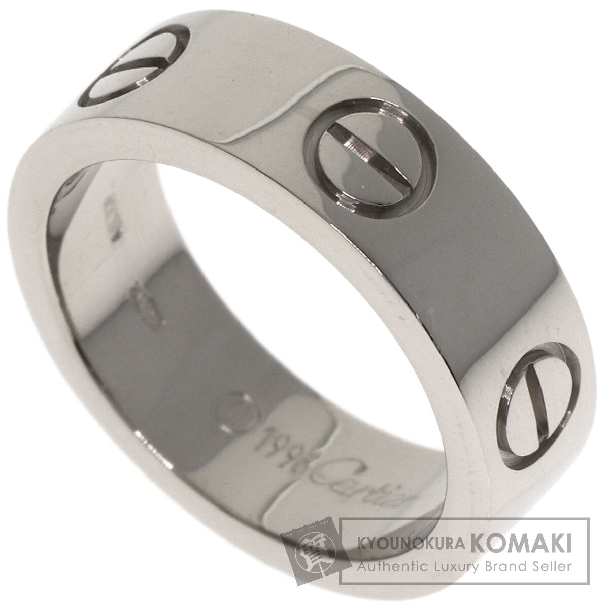 CARTIER love ring #48 Ring K18 White Gold Ladies [Used]