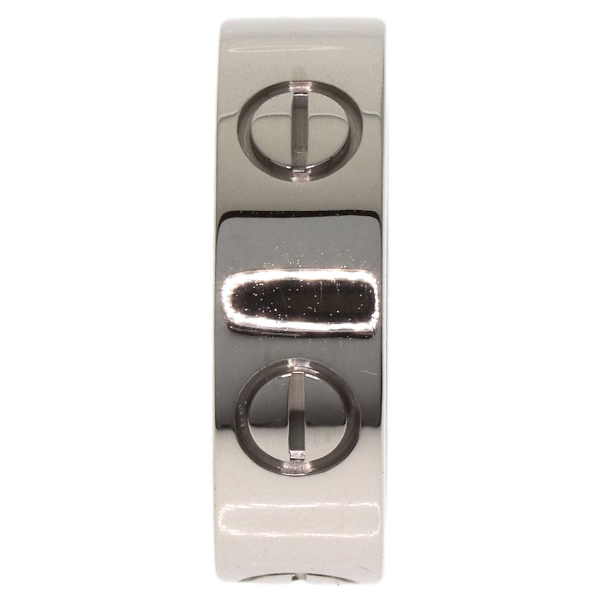 CARTIER love ring #48 Ring K18 White Gold Ladies [Used]