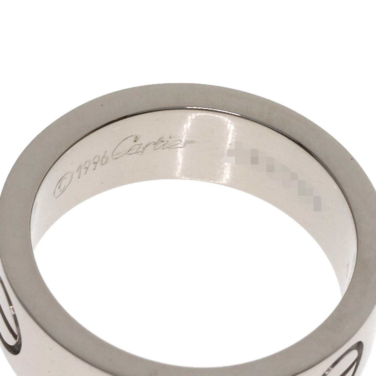 CARTIER love ring #48 Ring K18 White Gold Ladies [Used]
