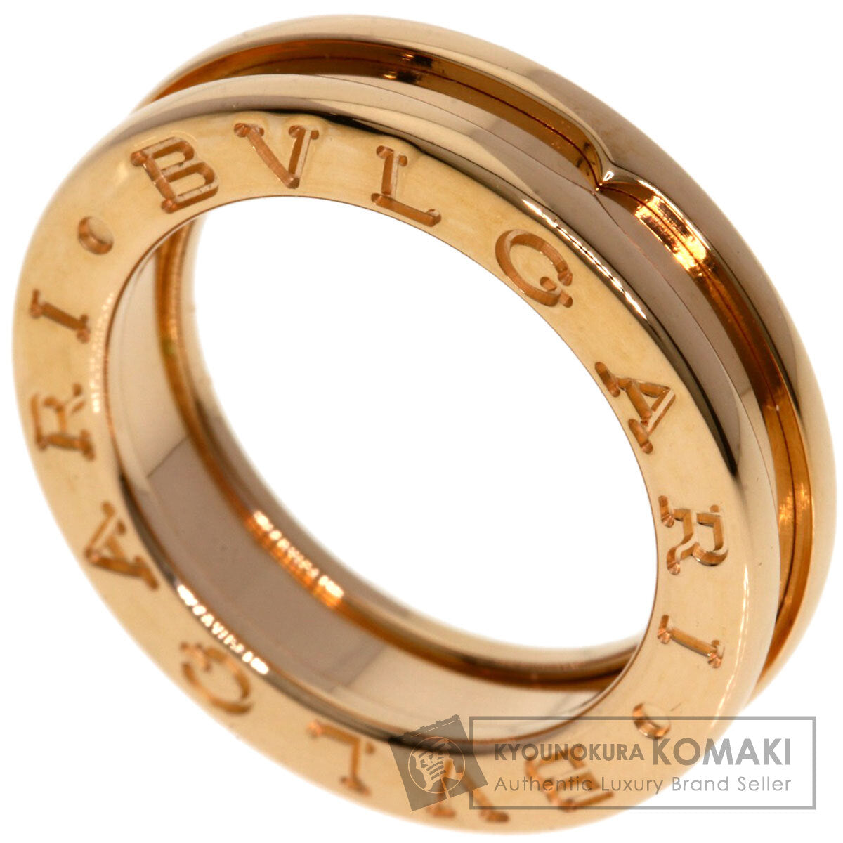 BVLGARI B.zero1 1 Band #47 Ring K18 Pink Gold Ladies [Used]