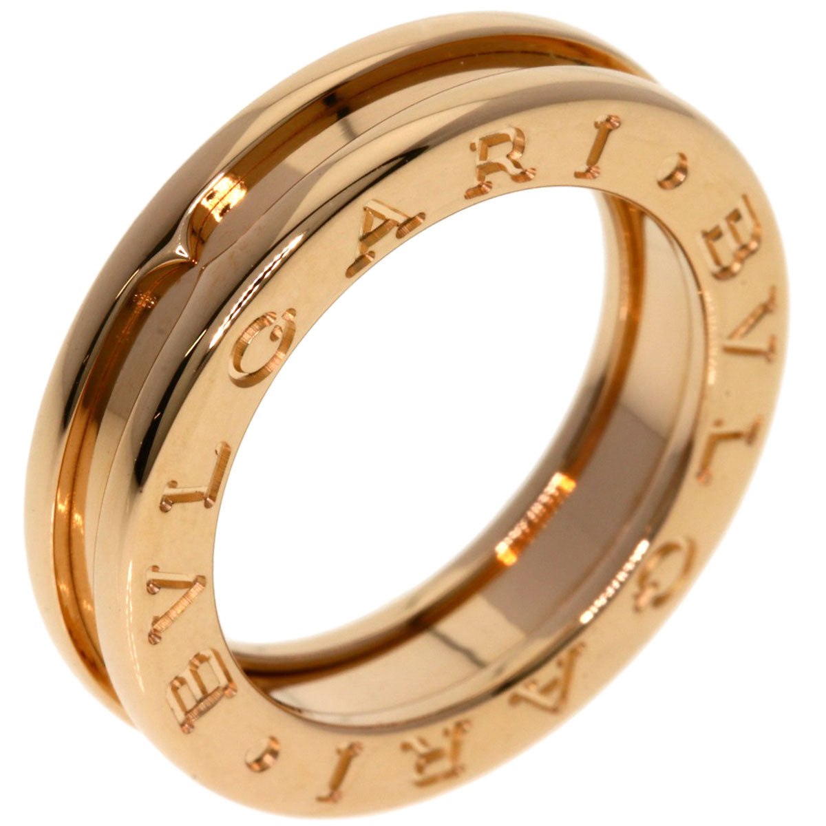 BVLGARI B.zero1 1 Band #47 Ring K18 Pink Gold Ladies [Used]