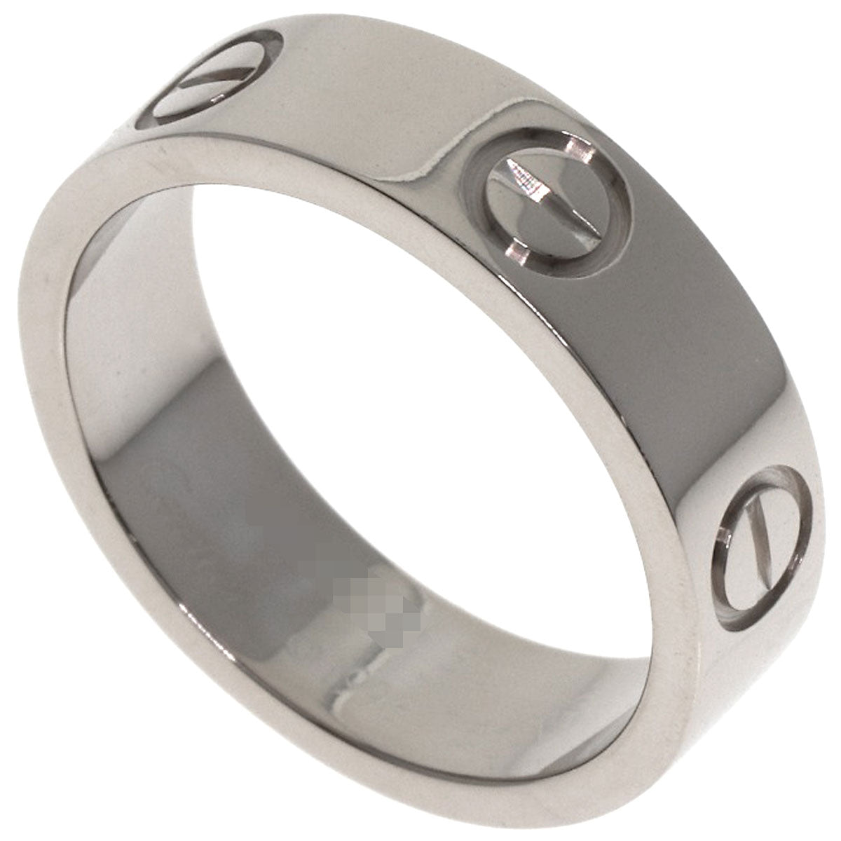 CARTIER love ring #52 Ring K18 White Gold Ladies [Used]