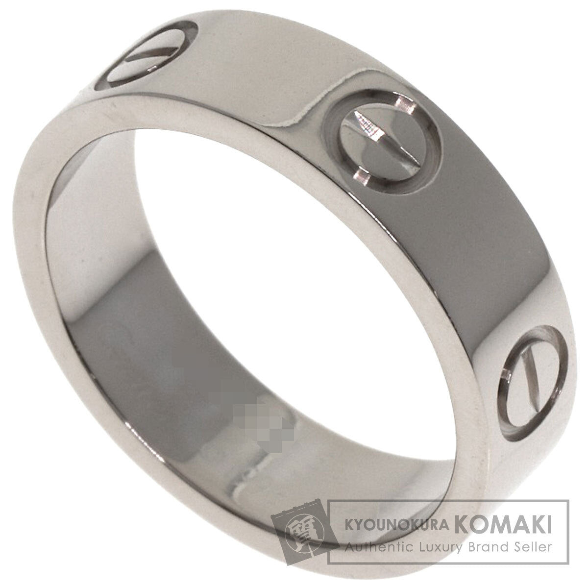 CARTIER love ring #52 Ring K18 White Gold Ladies [Used]
