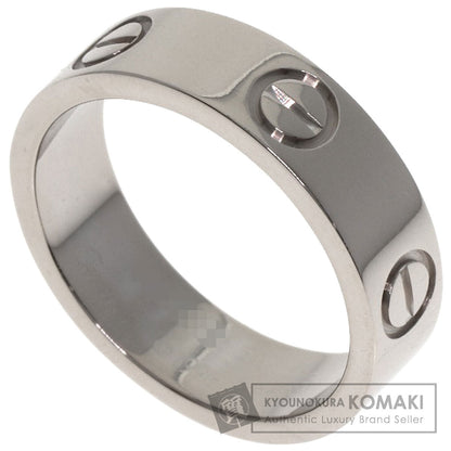 CARTIER love ring #52 Ring K18 White Gold Ladies [Used]