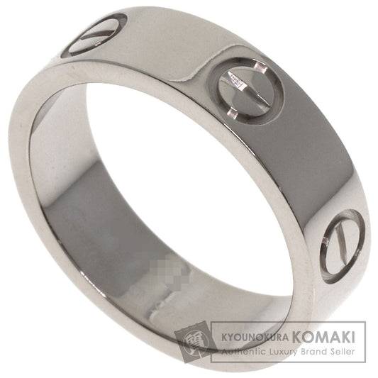 CARTIER love ring #52 Ring K18 White Gold Ladies [Used]