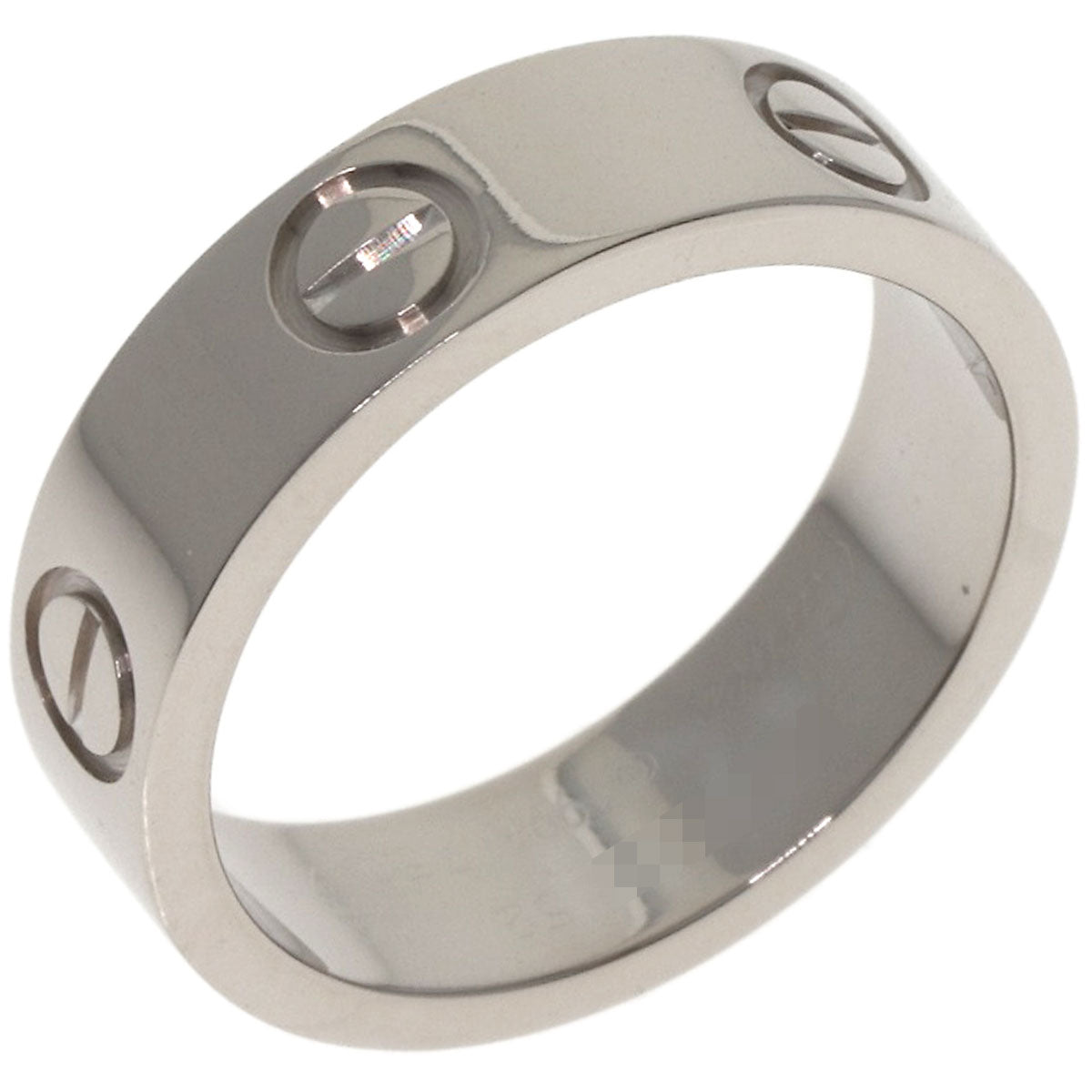CARTIER love ring #52 Ring K18 White Gold Ladies [Used]