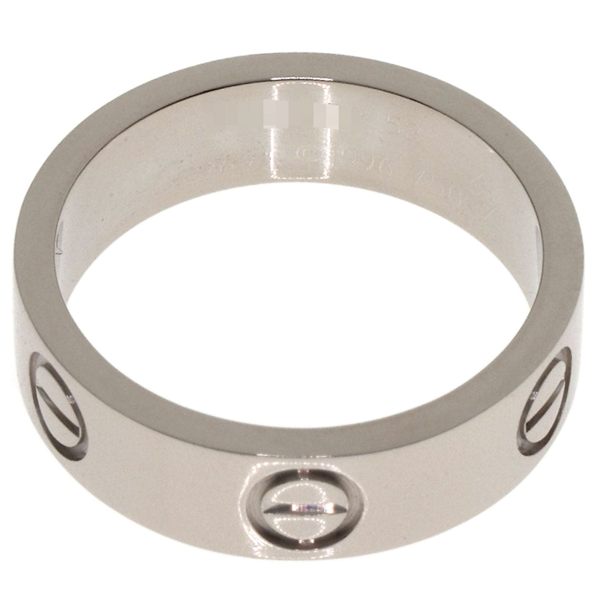 CARTIER love ring #52 Ring K18 White Gold Ladies [Used]