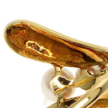 MIKIMOTO Pearl Pearl Enamel Ring K18 Yellow Gold Ladies [Used]